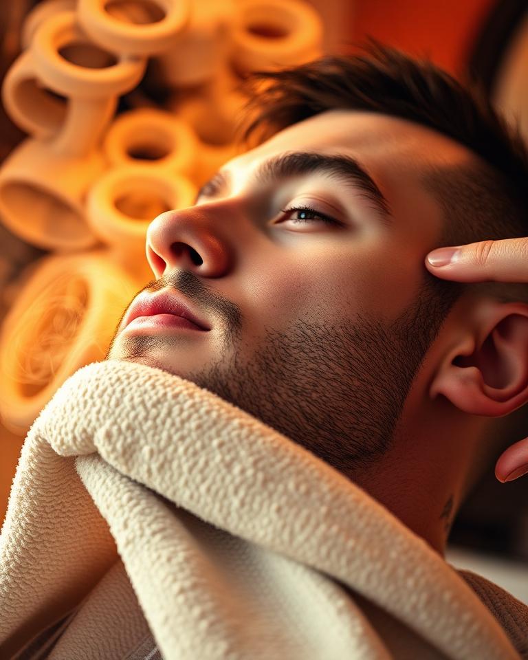 Hot towel shave